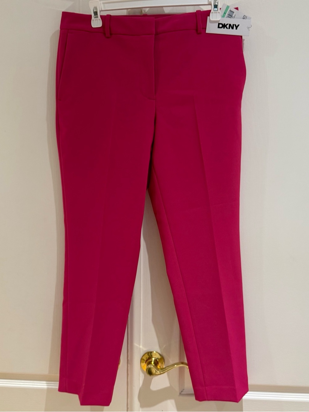 DKNY Hot Pink Women's Tailored Pants Size 8 NWOT